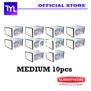 Sunnyware Shoemate Medium 10pcs Shoe Mate Stackable Transparent Plastic Shoe Organizer Shoe Box Shoebox Shoes