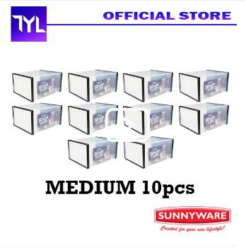 Sunnyware Shoemate Medium 10pcs Shoe Mate Stackable Transparent Plastic Shoe Organizer Shoe Box Shoebox Shoes